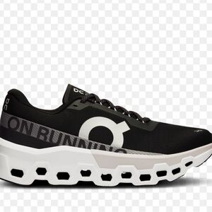 On Running Black and White Athletic Shoes